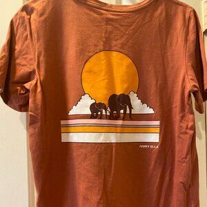 short sleeve ivory ella t-shirt, XS